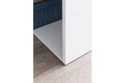 Wohnling Kontorbord-Shuping Skrivebord 120 cm med Oppbevaringshyller Hvit