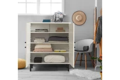 Oppbevaringsskap|Skap-Sia Highboard 95x111 cm Hvit/Brun/Lilla/Gul
