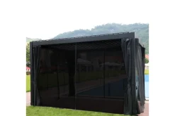 Paviljonger-Sidevegger til Paviljong Mirador 300x300 cm 4 stk Svart