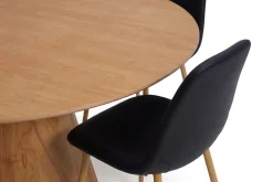Bark Spisegrupper-Siena spisegruppe rund 130 cm med 6 Nibe spisestoler Eik