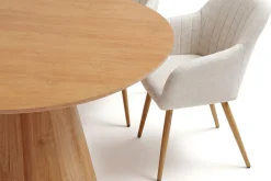 Bark Siena spisegruppe rund 110 cm med 4 Filippa spisestoler
