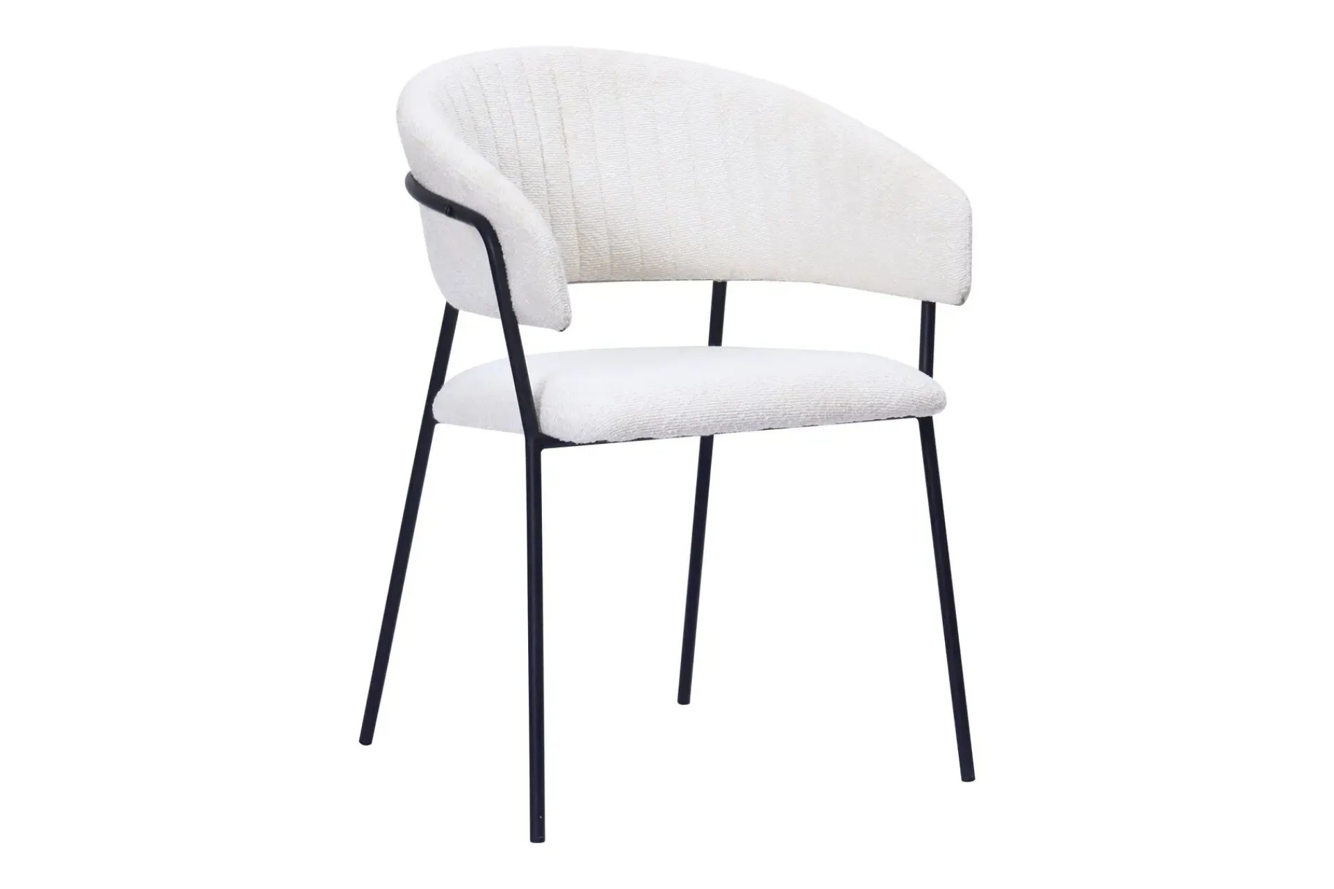 Bark Siena spisegruppe rund 110 cm med 4 Karol spisestoler