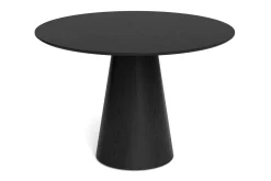 Bark Siena spisegruppe rund 110 cm med 4 Karol spisestoler