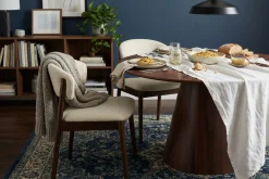 Bark Siena spisegruppe rund 130 cm med 6 Nala spisestoler