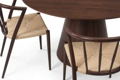 Bark Siena Spisegruppe rund 150 cm med 6 Winston spisestoler