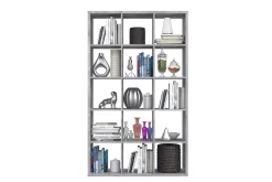 Bokhylle-Singleton Bokhylle 107 cm Grey