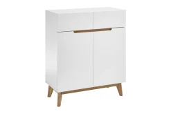 Oppbevaringskiste-Siraaj Sjenk 85 cm Hvit,Eik