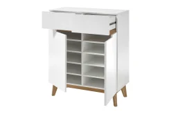 Oppbevaringskiste-Siraaj Sjenk 85 cm Hvit,Eik