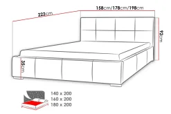 Bedly Sengeramme & Sengestamme-Sirdal Seng 160x200 Haze 17