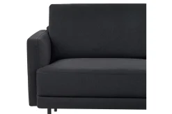 Sofa Med Sjeselong-2-sitssoffa Beliani Breda Högervänd Right-faced Svart