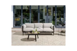 3-sitssoffa Beliani Esperia Grey, Black