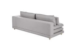 2 Seter Sofa-2-sitssoffa Beliani Heden Beige/ljust trä Grey||Light colored wood Grey,Lysfarget tre