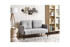 2-sitssoffa Beliani Lahti Beige, svart Light grey||Black