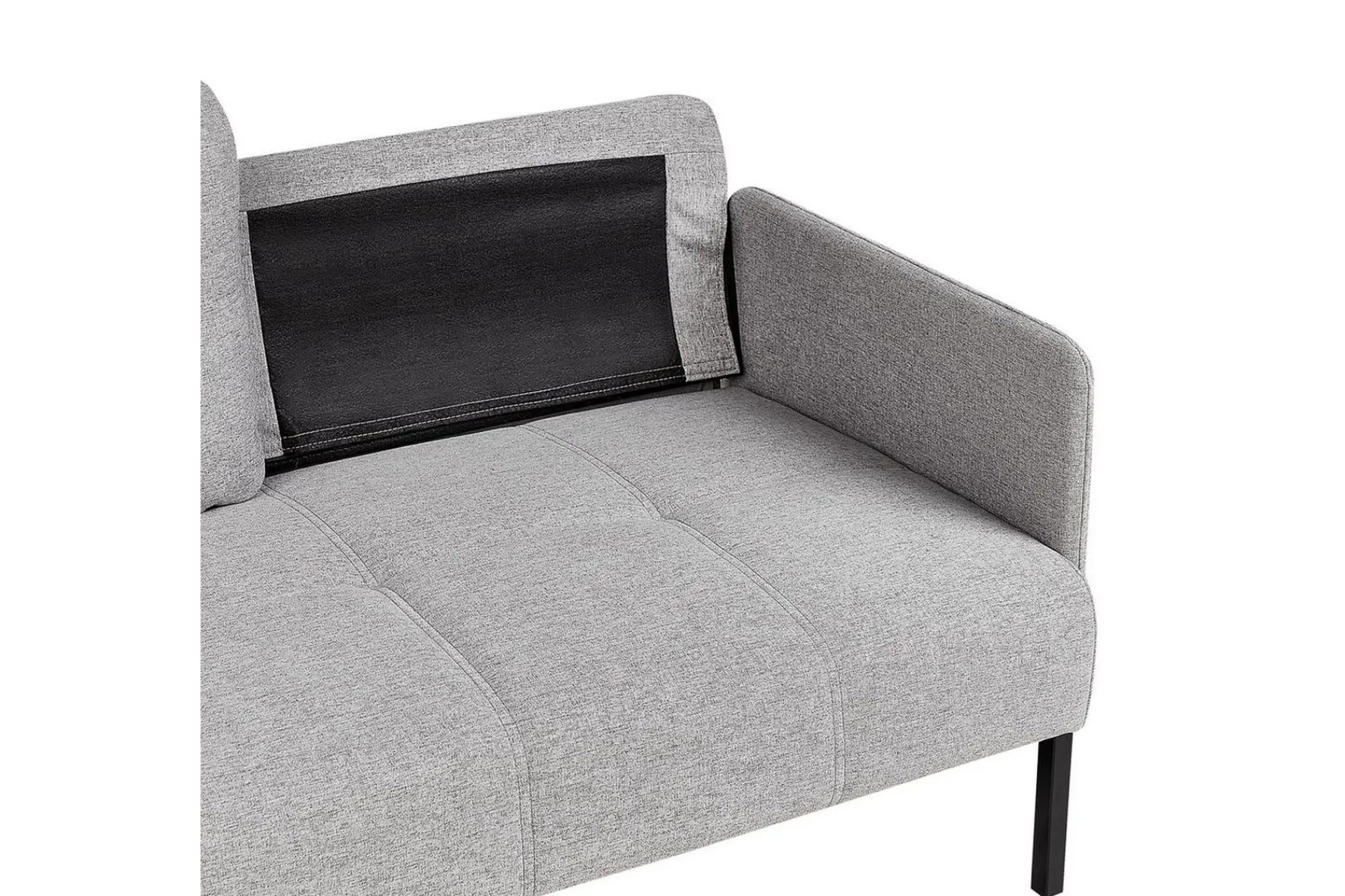 2-sitssoffa Beliani Lahti Beige, svart Light grey||Black