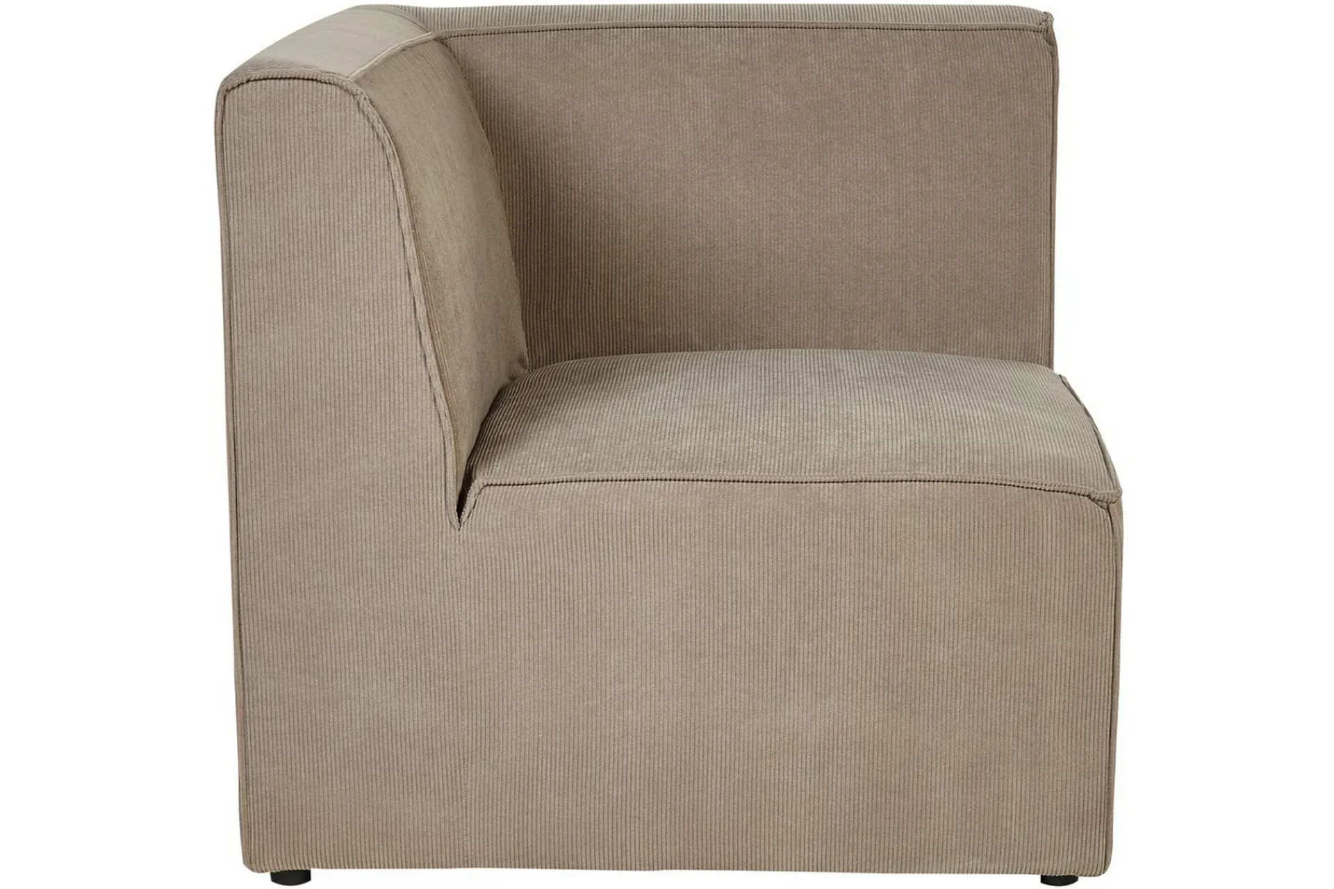 U-Sofa-2-sitssoffa Beliani Lemvig Beige Taupe