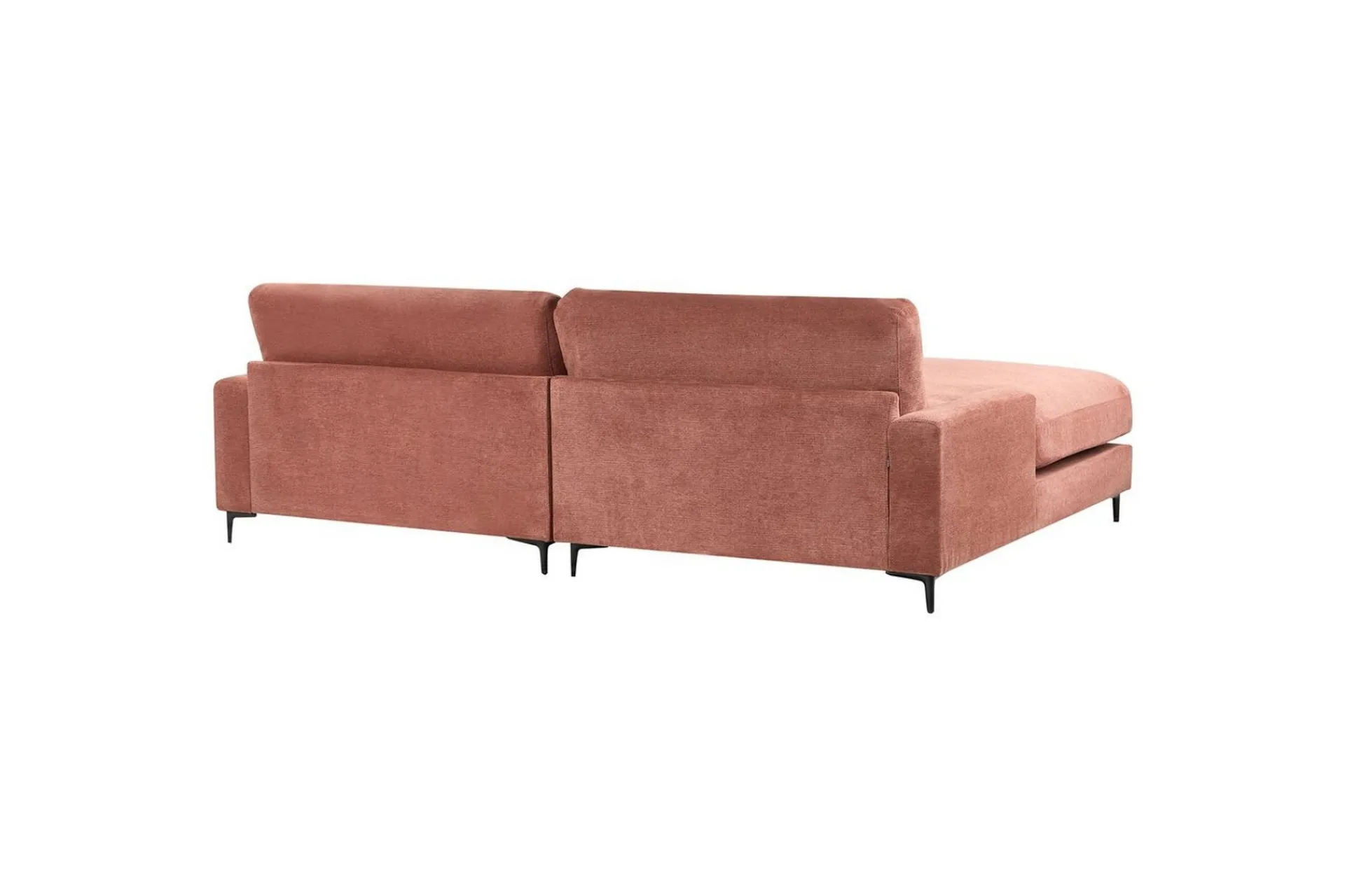 Sofa Med Sjeselong-3-sitssoffa Beliani Maloy Högervänd Left-faced Rød