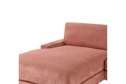 Sofa Med Sjeselong-3-sitssoffa Beliani Maloy Högervänd Left-faced Rød