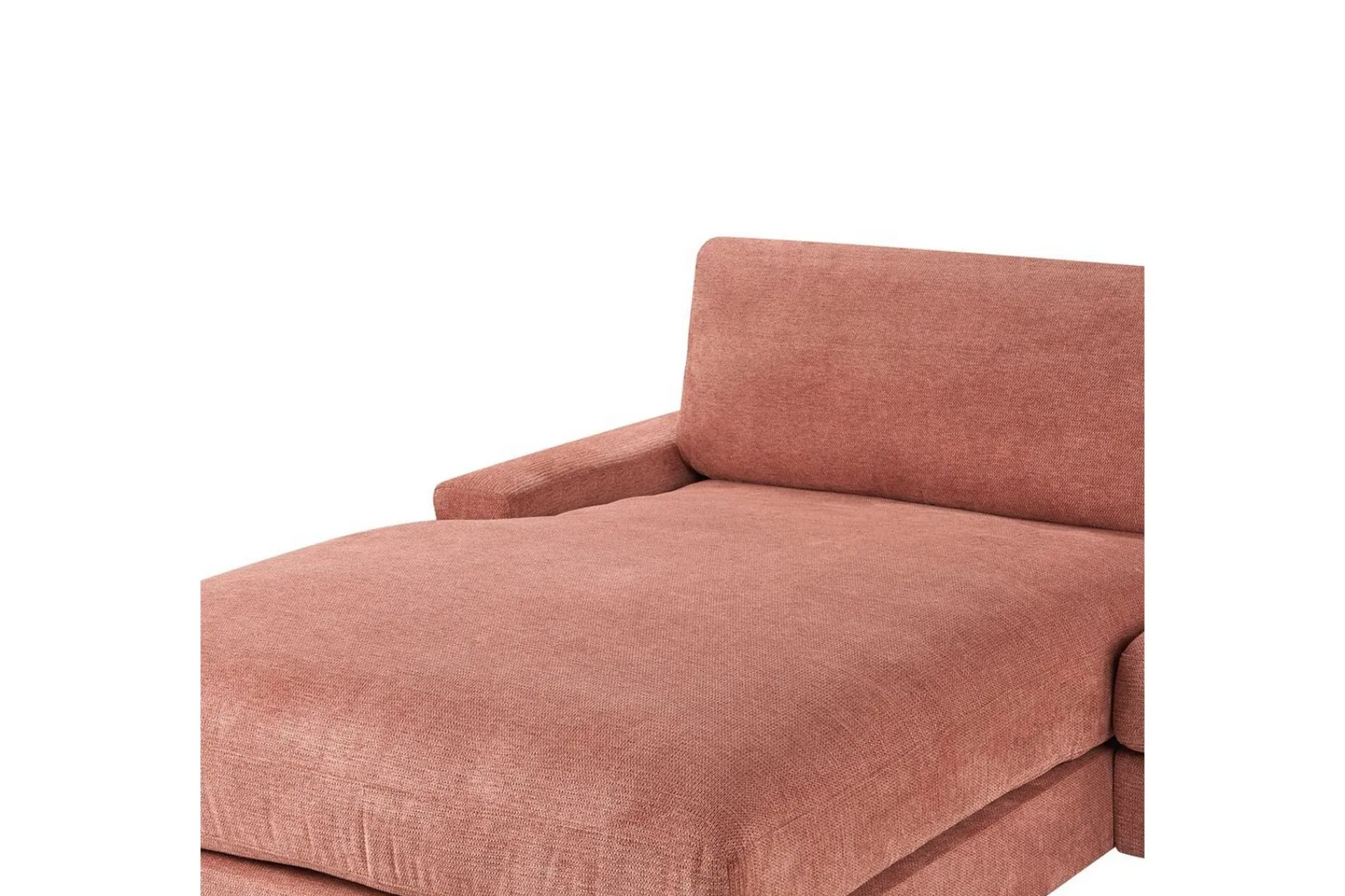 Sofa Med Sjeselong-3-sitssoffa Beliani Maloy Högervänd Left-faced Rød