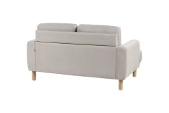2-sitssoffa Beliani Tuve Beige, ljust trä, Bouclé Beige||Light colored wood VALUE_MISSING_2