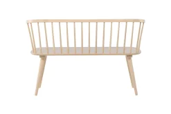 Venture Home Sittebenk med ryggstøtte Bobby sittebenk 120 cm Hvitvasket