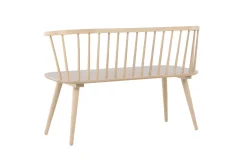Venture Home Sittebenk med ryggstøtte Bobby sittebenk 120 cm Hvitvasket