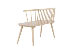 Venture Home Sittebenk med ryggstøtte Bobby sittebenk 120 cm Hvitvasket
