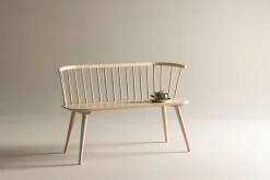 Venture Home Sittebenk med ryggstøtte Bobby sittebenk 120 cm Hvitvasket