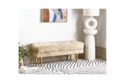 Møbelhengsler-Sittebenk Roseville Beige/Gull Beige,Gull