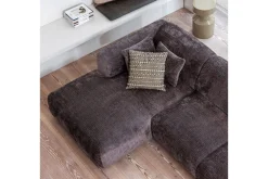 WOOOD Sofa Med Sjeselong-Sjeselong Cloud Brun