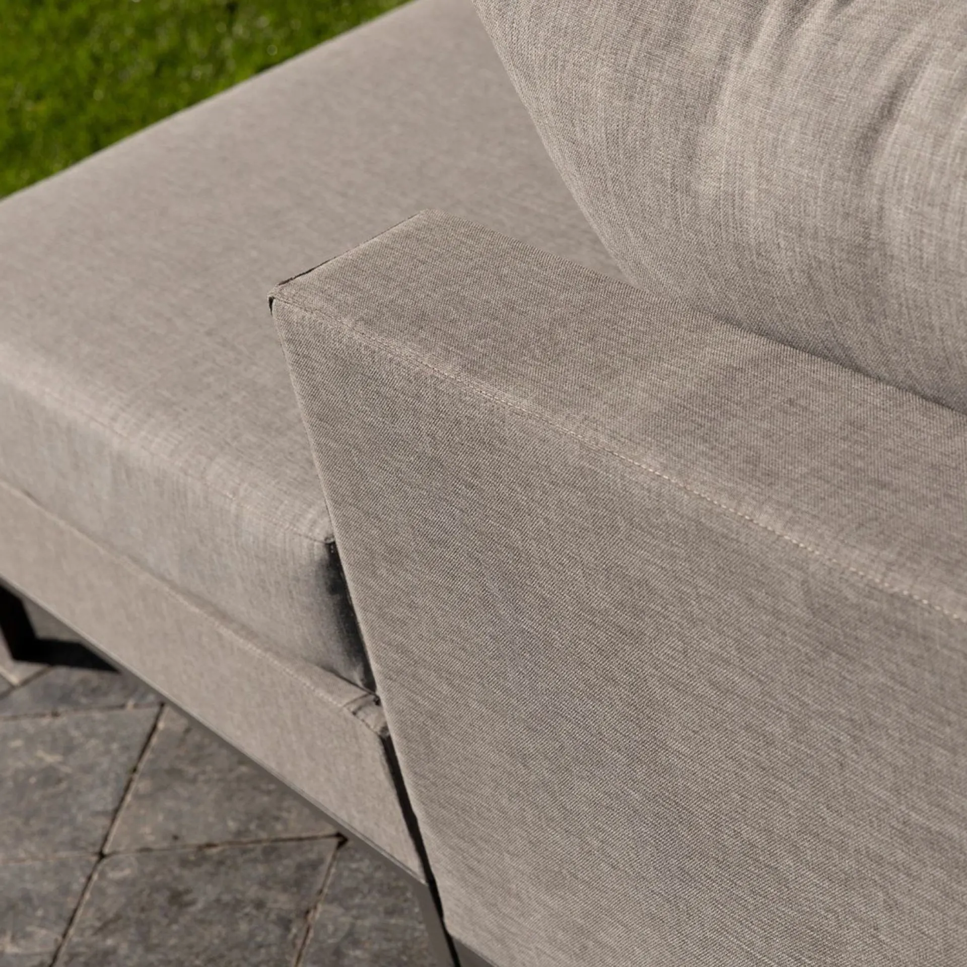 WOOOD Lounge Sofa|Lounge Sofa-Sjeselongsofa 4-seter Sicilië utendørs taupe