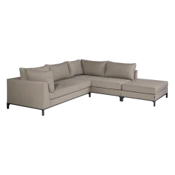 WOOOD Lounge Sofa|Lounge Sofa-Sjeselongsofa 4-seter Sicilië utendørs taupe