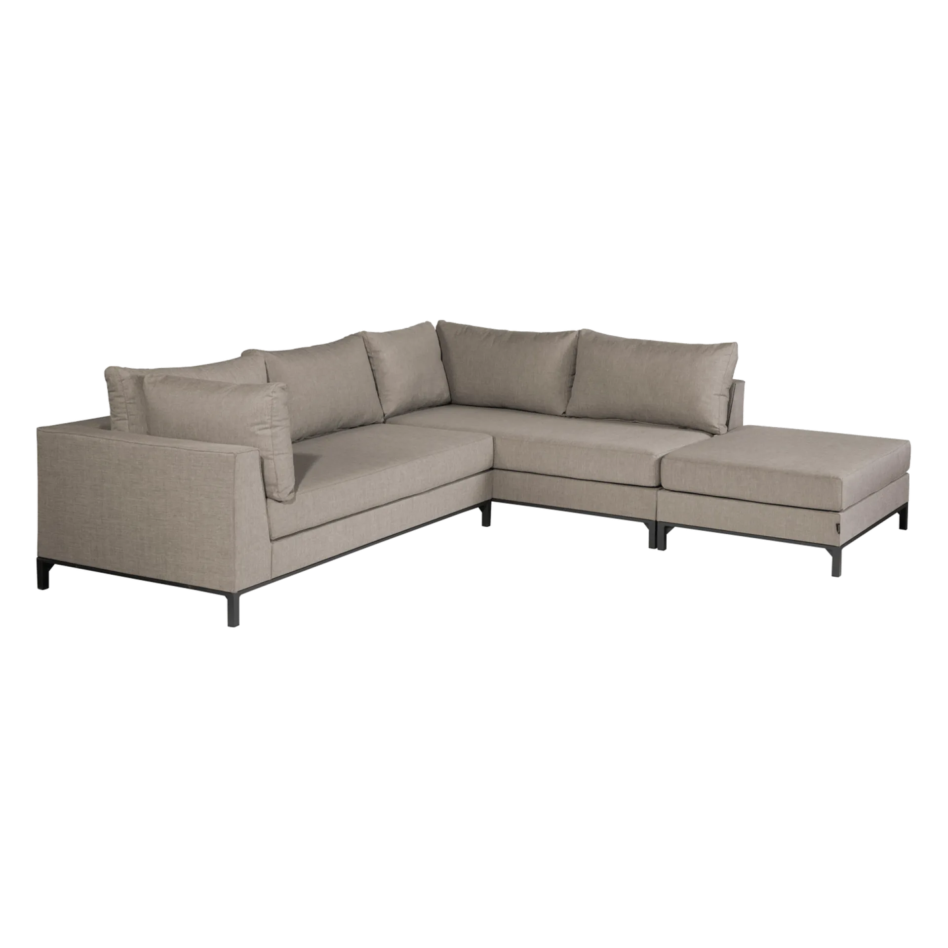WOOOD Lounge Sofa|Lounge Sofa-Sjeselongsofa 4-seter Sicilië utendørs taupe