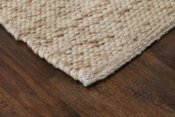 KM Home Moderne Tepper-Skagen Ullmatte 75x150 cm Rektangulær Naturmelange