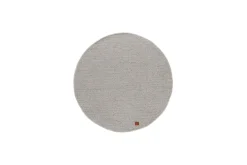 KM Home Moderne Tepper-Skagen Ullteppe Rund 160 cm Sølv