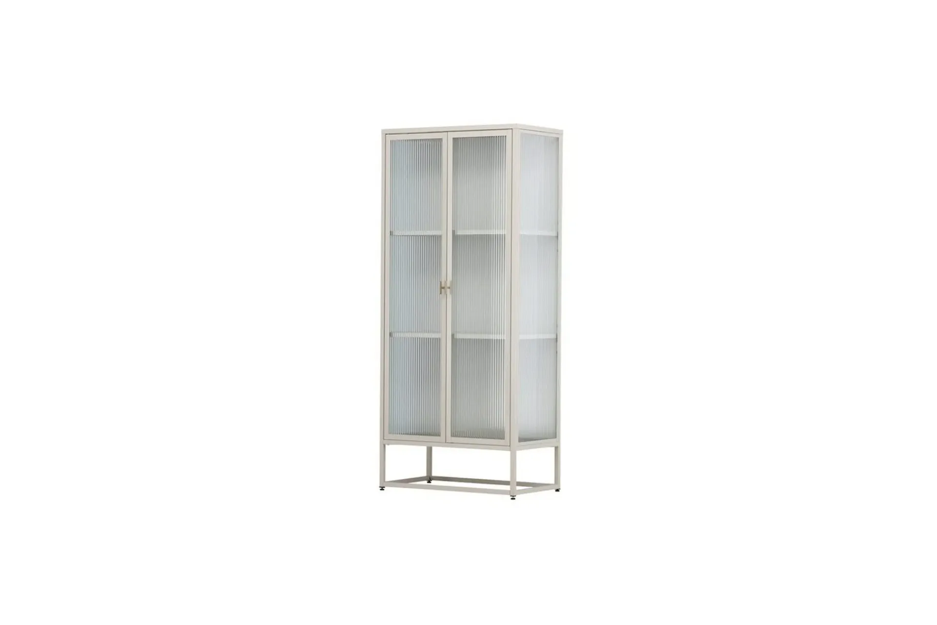Venture Home Vitrineskap|Skap-Skap Garis Beige
