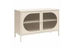 Loft24 Vitrineskap|Skap-Skap Luna 100x40x64 cm, Pergament Brun,Beige