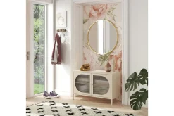 Loft24 Vitrineskap|Skap-Skap Luna 100x40x64 cm, Pergament Brun,Beige