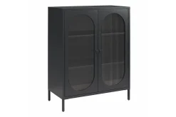 Loft24 Vitrineskap|Skap-Skap Luna 80x40x102 cm, Svart