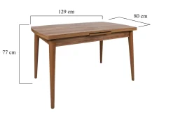 Spisebord & Kjøkkenbord-Skinshult Spisebord 130x79x130 cm Brun
