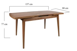 Spisebord & Kjøkkenbord-Skinshult Spisebord 130x79x130 cm Brun