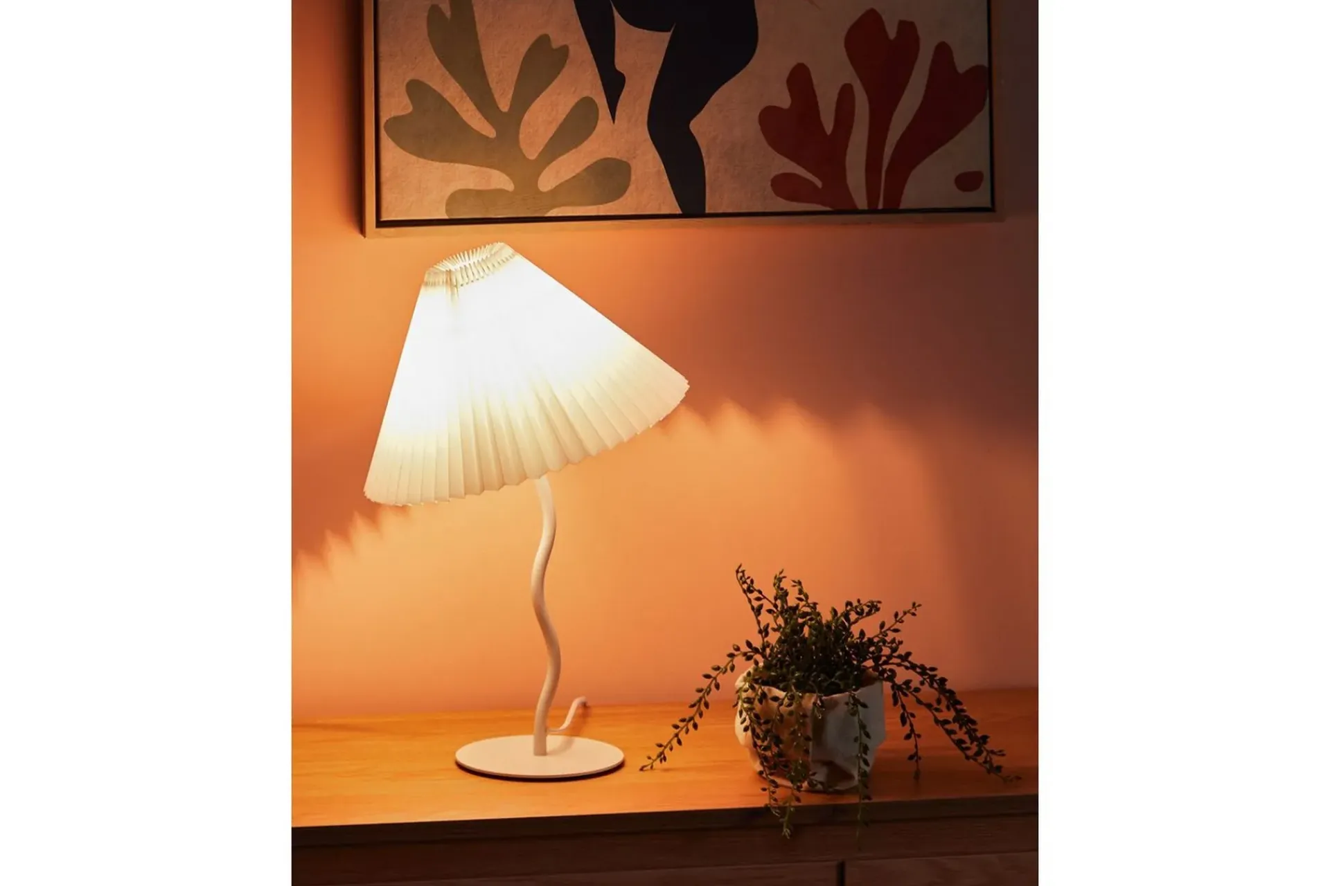 Nattbordslampe|Bordlampe-Skiros Bordlampe 48 cm E27 Hvit