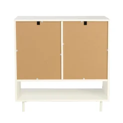 Sideboard & Skjenker-Skjenk HOME4YOU Herta 80x40x80 cm hvit/lyst tre