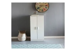 Wohnling Gangoppbevaring-Skoskap Foliert sponplate 7 rom Gangmøbler Hvit,Grey