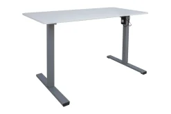 Skrivebord Ergo Optimal med motor 120x60 cm /Grå