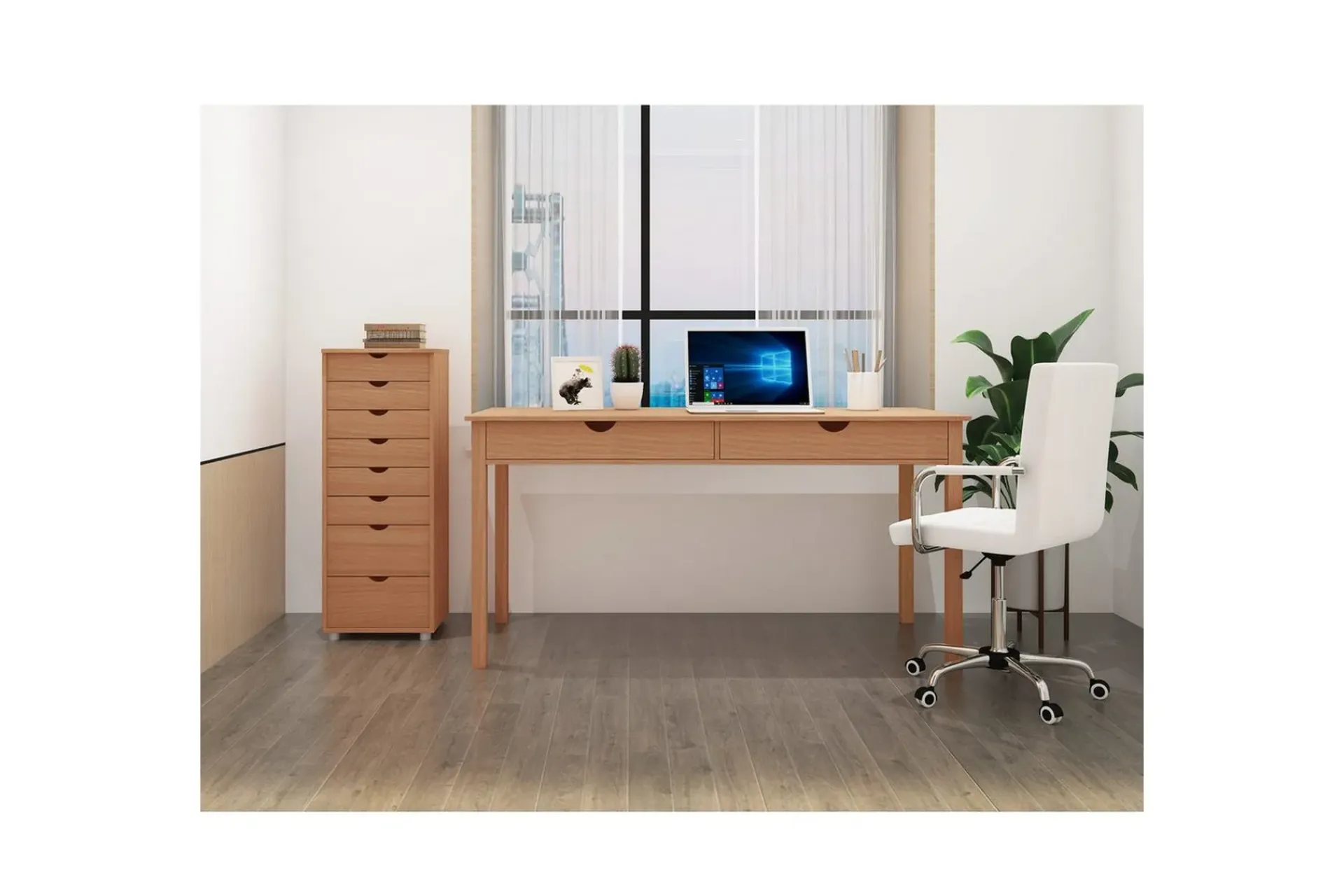 Loft24 Kontorbord-Skrivebord Gava Natur