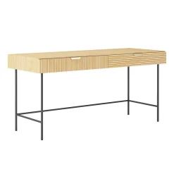 Skrivebord HOME4YOU Bassel 120x60x75 cm 3D melamin