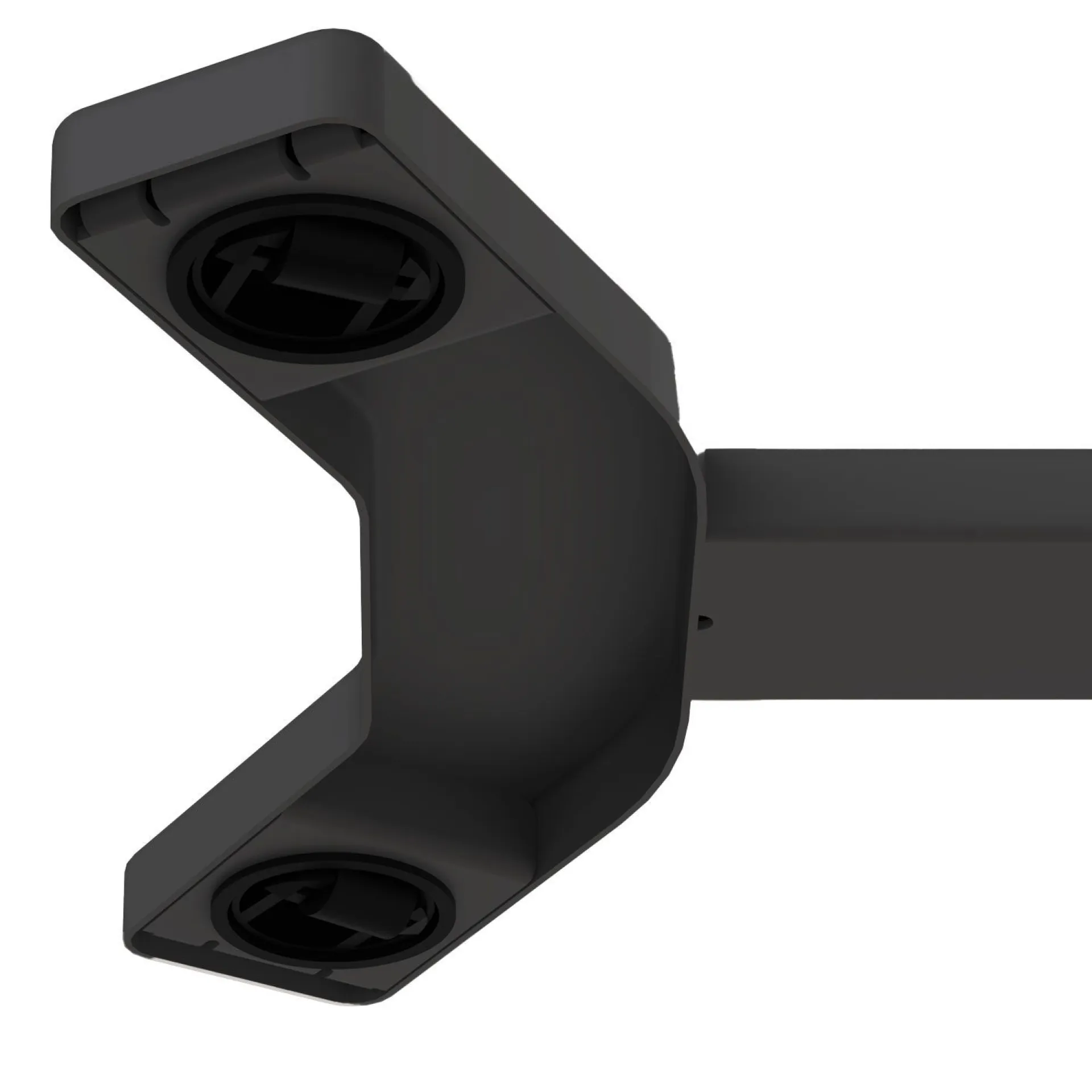 Kontorbord-Skrivebord HOME4YOU Ergo med ett ben 70x40x67,5-106 cm manuell, svart