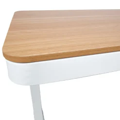 Kontorbord-Skrivebord HOME4YOU Ergo med 1 motor 120x60x72-121 cm eik/hvit