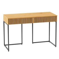 Kontorbord-Skrivebord HOME4YOU Hampton 120x50x79 cm melamin med eikebark eikebark / svart