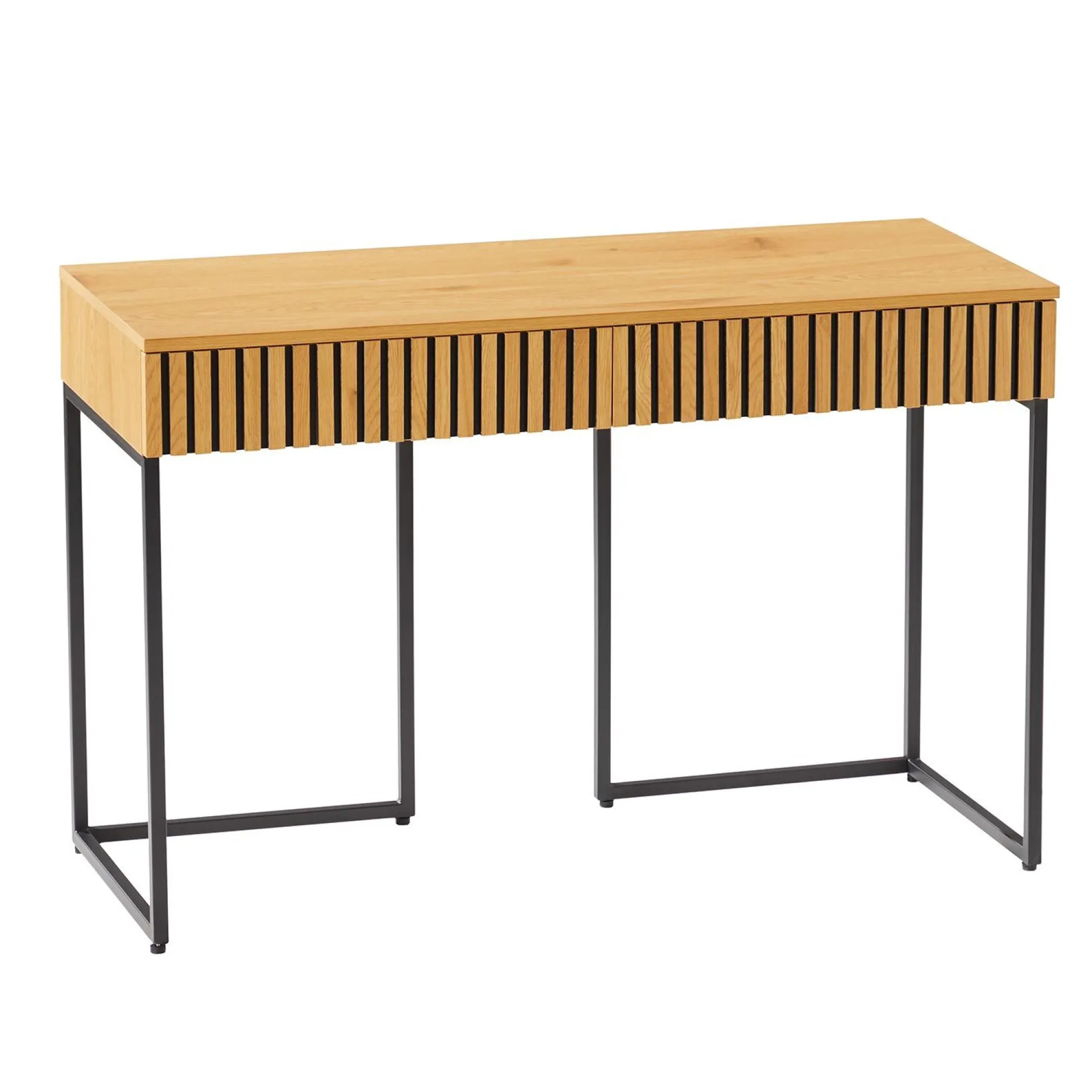 Kontorbord-Skrivebord HOME4YOU Hampton 120x50x79 cm melamin med eikebark eikebark / svart